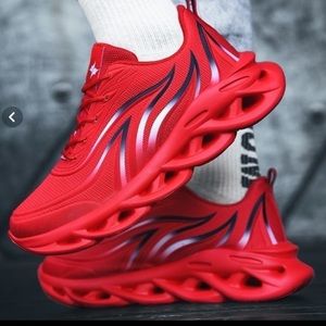 New Men’s Mesh Non Slip Flaming Hot Fashion Sneakers